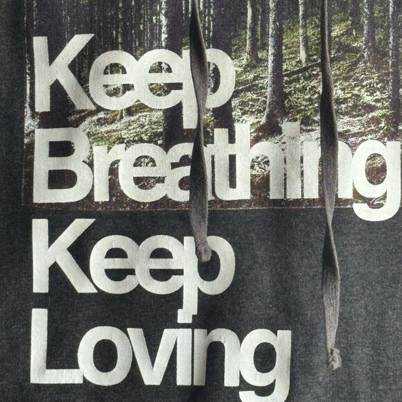 GLMR KLLS Womens Size Large Graphic Print Gray Hoodie Sweatshirt Back To School - Picture 3 of 15